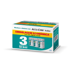 Accu-Chek Active Embalagem Econômica - 3 caixas com 50 tiras (validade das tiras 03.2025)